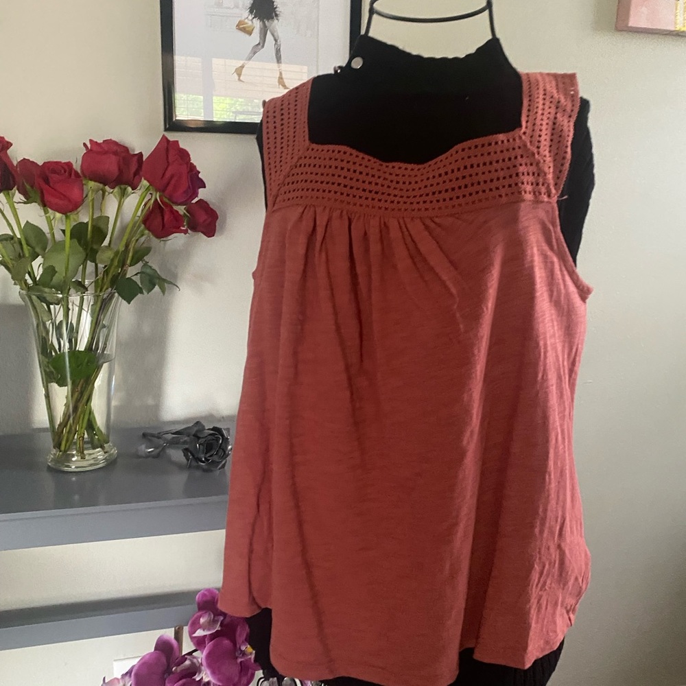 Coral summer top